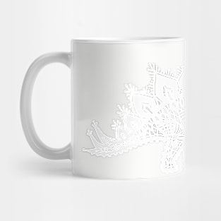 Stegosaurus Lace - White Mug
